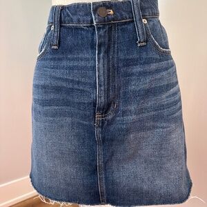 Madewell denim skirt